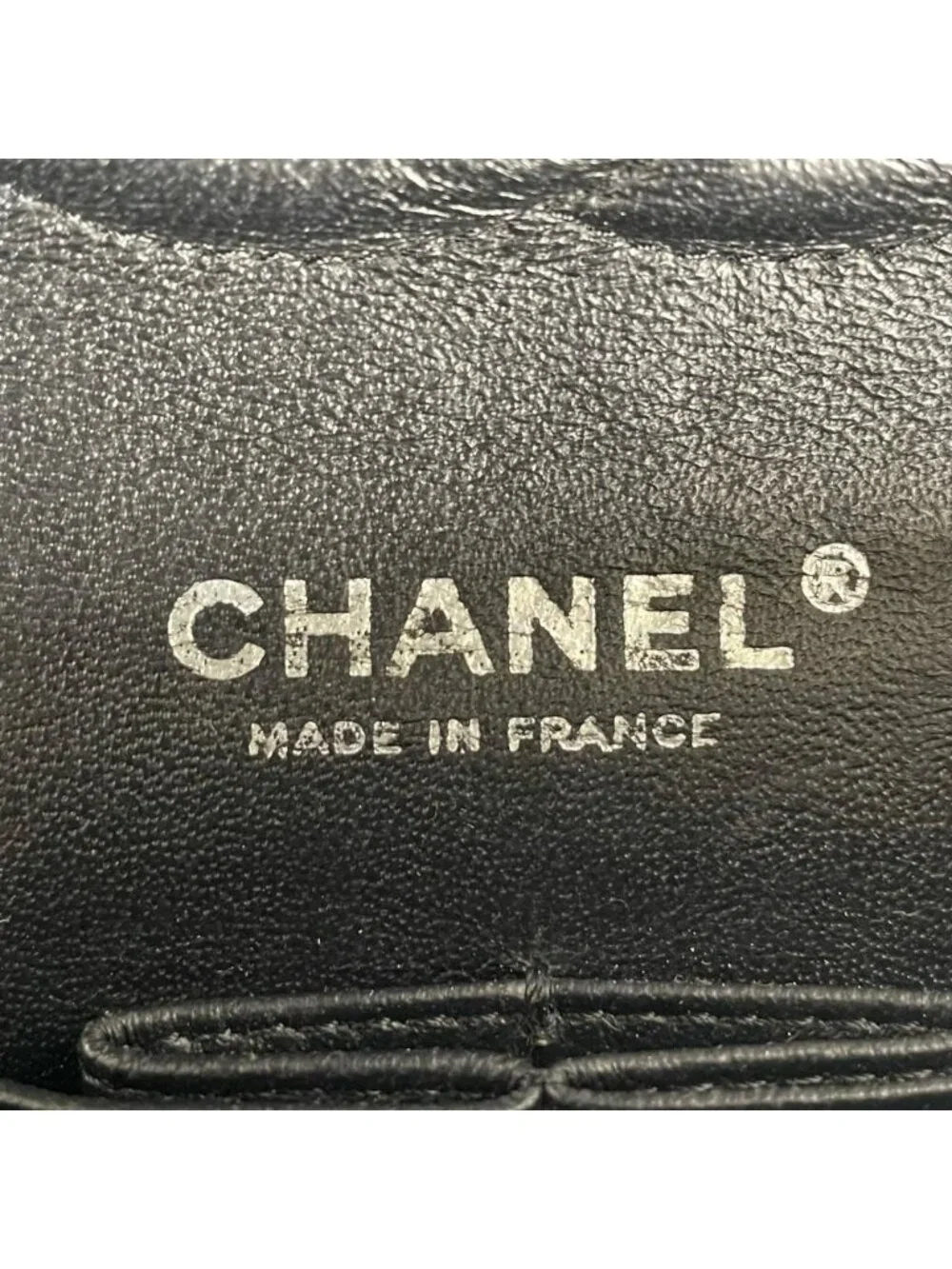Chanel Shoulder Bag Quilted 25 Silver Chain Black